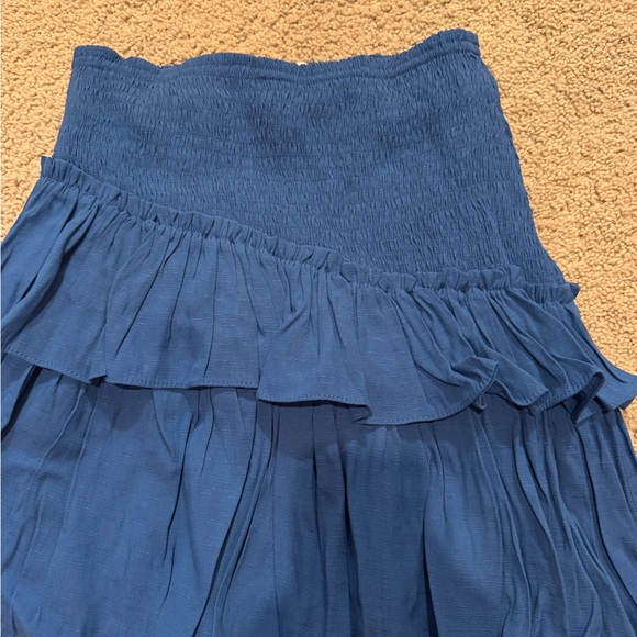 Pants Store Royal Blue Ruffled Skirt - Picture 2 of 4
